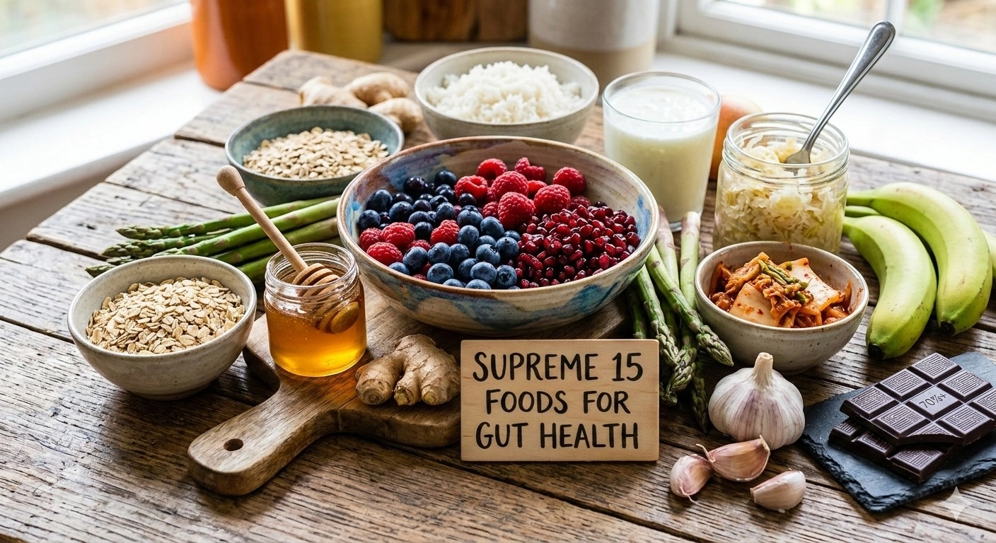 Struggling with stubborn weight and bloating? Discover the 15 "Supreme Foods" that heal your gut lining and ignite your metabolism. Learn why butyrate is the secret to fat loss.